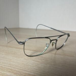 Vintage Randolph Engineering 6 1/2 Sunglasses 52-20 Matte Chrome FRAMES ONLY